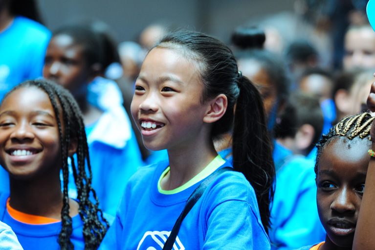 Three happy Club kids