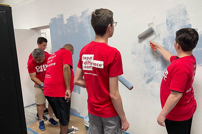 Clubs Get a Refresh - Group inside painting