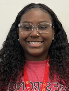 Jill smiling at the camera