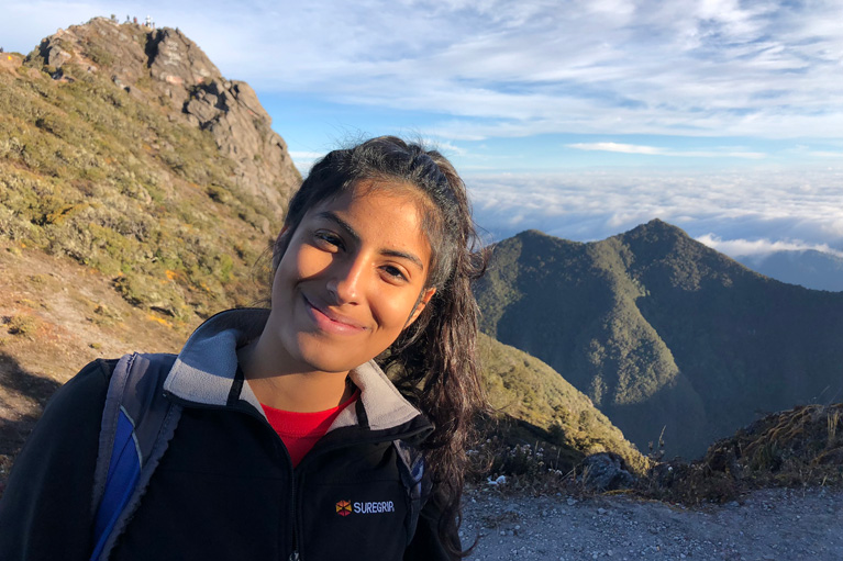 Vanessa T. hiking in Panama