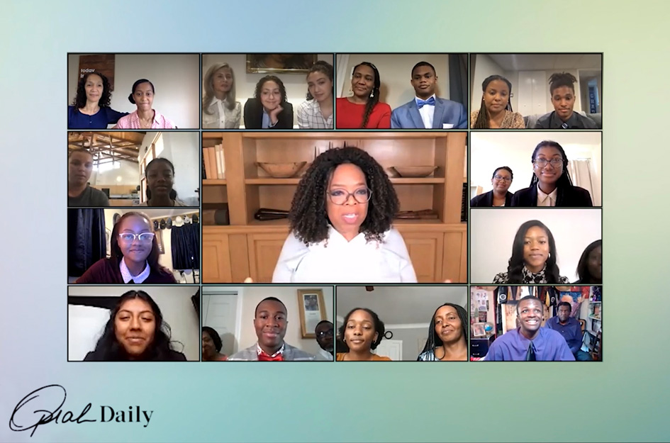 Oprah Winfrey OWLS Group Zoom meeting