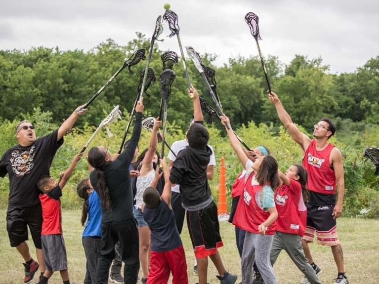 Native American lacrosse team