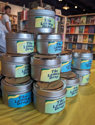 Boys & Girls Clubs of Bloomington teens created a pop-up store to sell homemade scented candles with proceeds benefiting teen programming. Image courtesy of Boys & Girls Clubs of Bloomington, Ind.