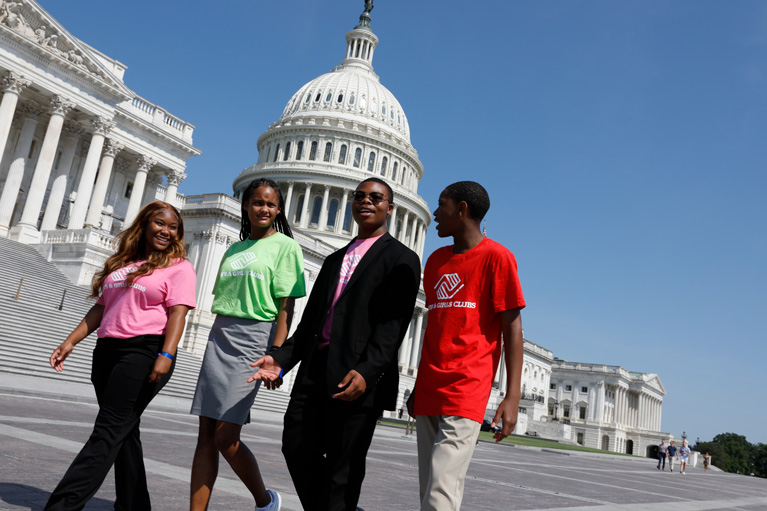 BGCA’s Think, Learn, Create Change platform - Club kids in DC for the Summit for America's Youth