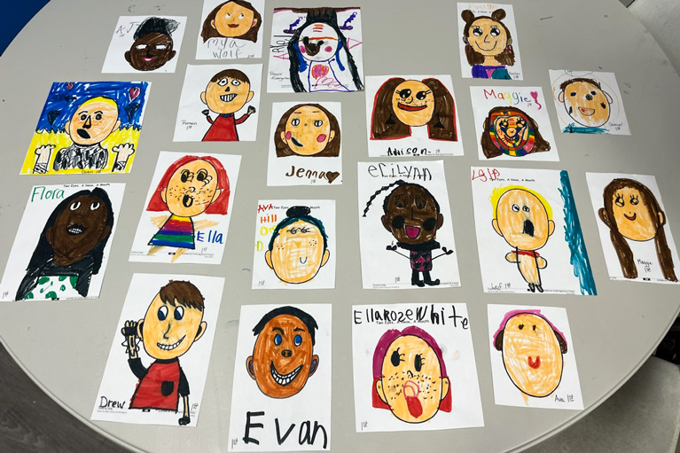 Artwork from Club kids in Youth for Unity program