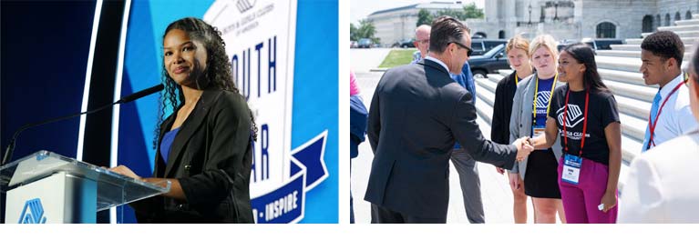 3Rima speaking at Boys & Girls Clubs of America event and Rima meeting on Capitol Hill