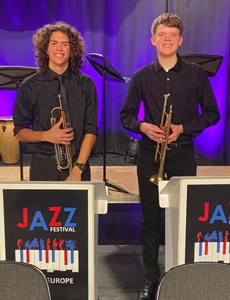 Taylor Playing Trumpet Jazz Festival