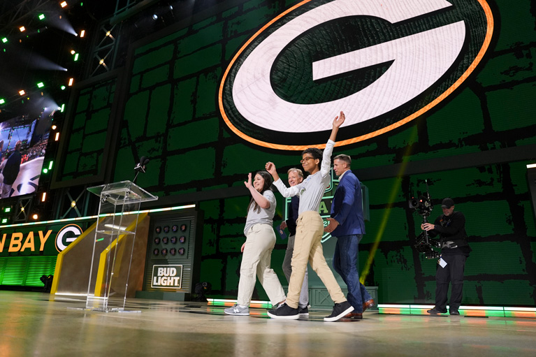 Kenia D. and Marcellus C.J., both members of Boys & Girls Club of Greater Green Bay, were selected by the NFL in recognition of their academic dedication, leadership and commitment to giving back.