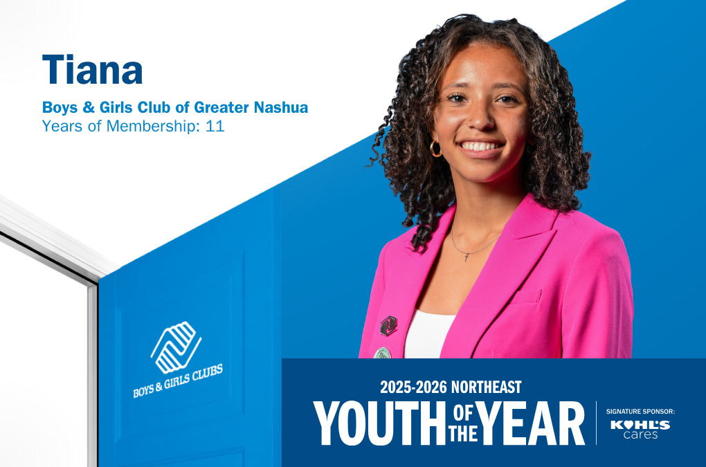 Tiana, 2025-2026 Northeast Youth of the Year