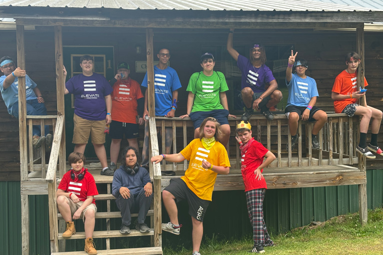 Jacob and crew at theater camp