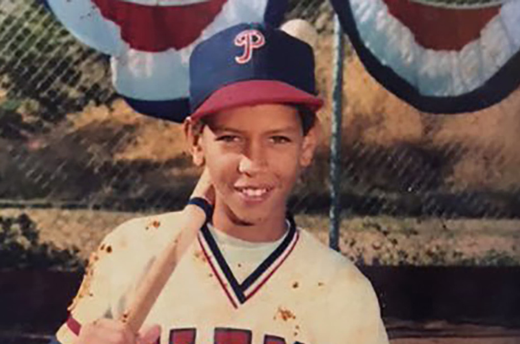 Alex Rodriguez as a child