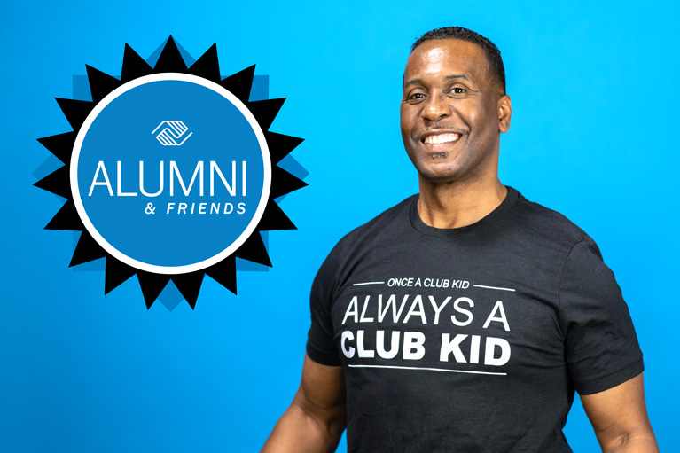 Lew and Alumni & Friends badge
